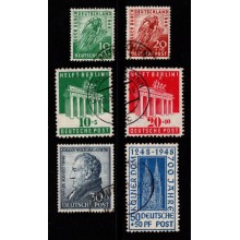 1948/49 - Tyskland - Zoner - Frimærker - Lot med bedre sæt og enkeltmærker -  Stemplet.